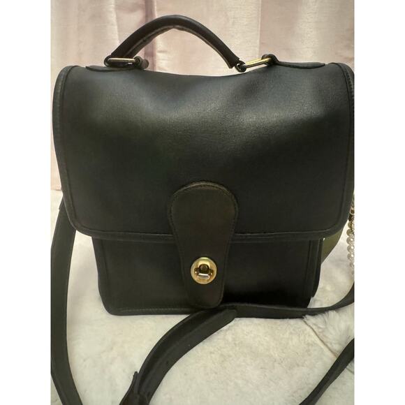 Vintage 1980s Coach Green Bag USA Made Crossbody - Picture 6 of 16